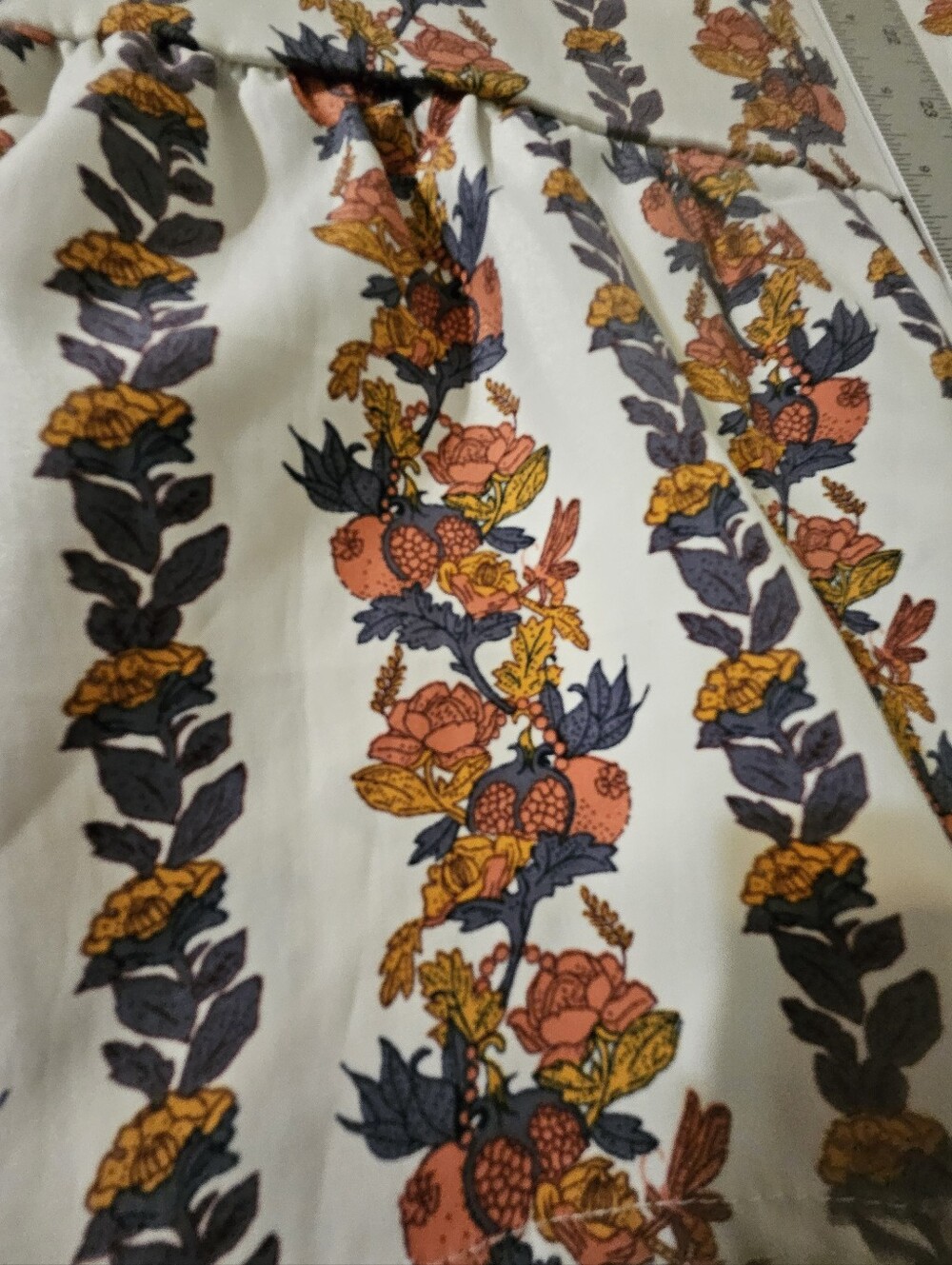 O.P.T.Floral Elastic Zip A line Tiered Midi Skirt ...small - Picture 13 of 13